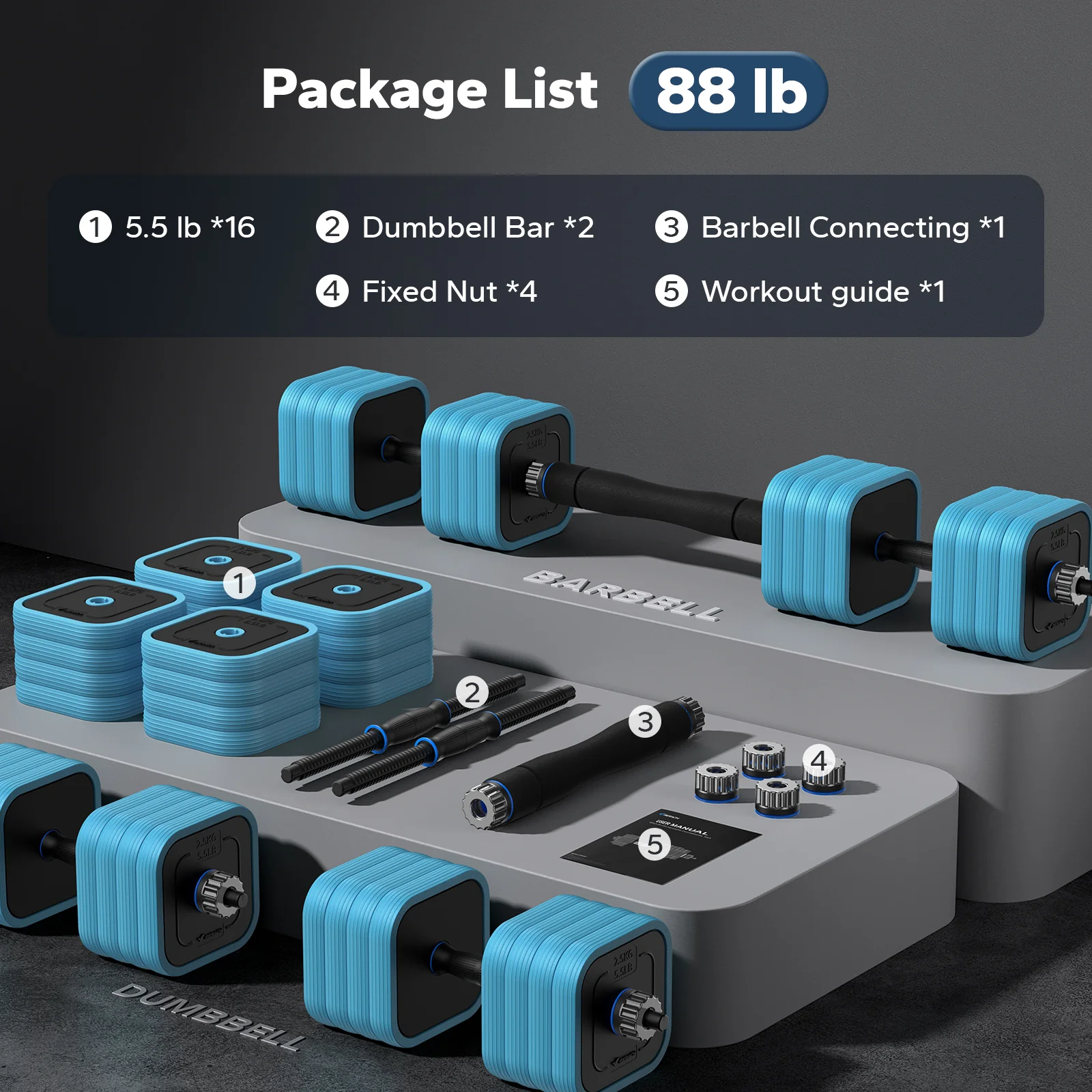 Adjustable Dumbbell Set - Image 11