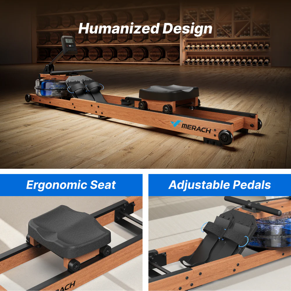 CoreRow R28 Wooden Water Rowing Machine for Beginners - Image 8