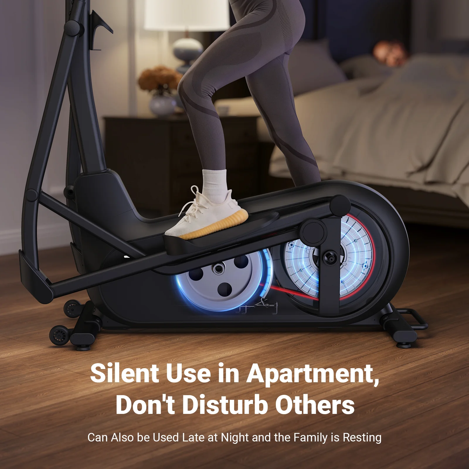 E27 Manual Resistance Elliptical Machine with 470mm Stride - Image 5