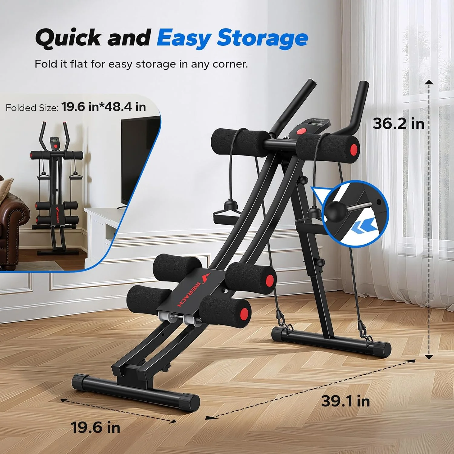 Foldable Ab Machine with Single-Side Motion - Image 15