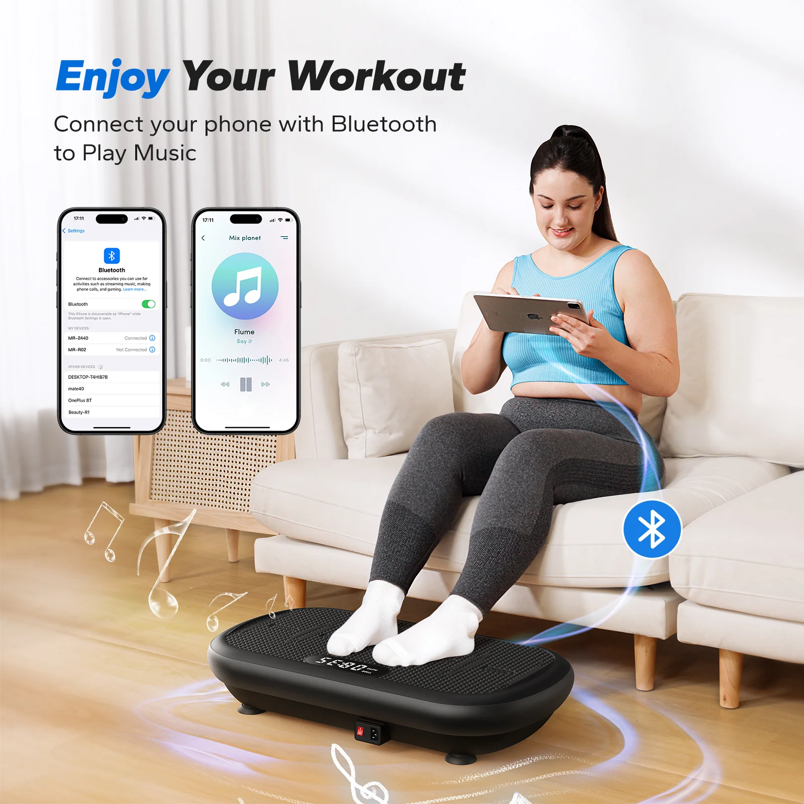 CV40 Curved 440 lbs High-Power Vibration Plate for Weight Loss - Image 10