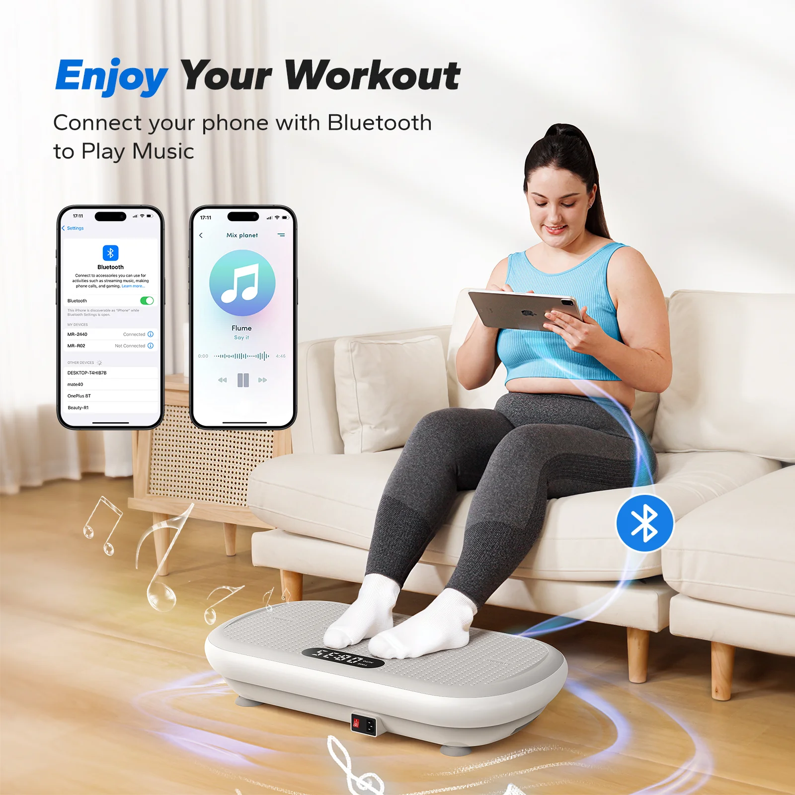 CV40 Curved 440 lbs High-Power Vibration Plate for Weight Loss - Image 3