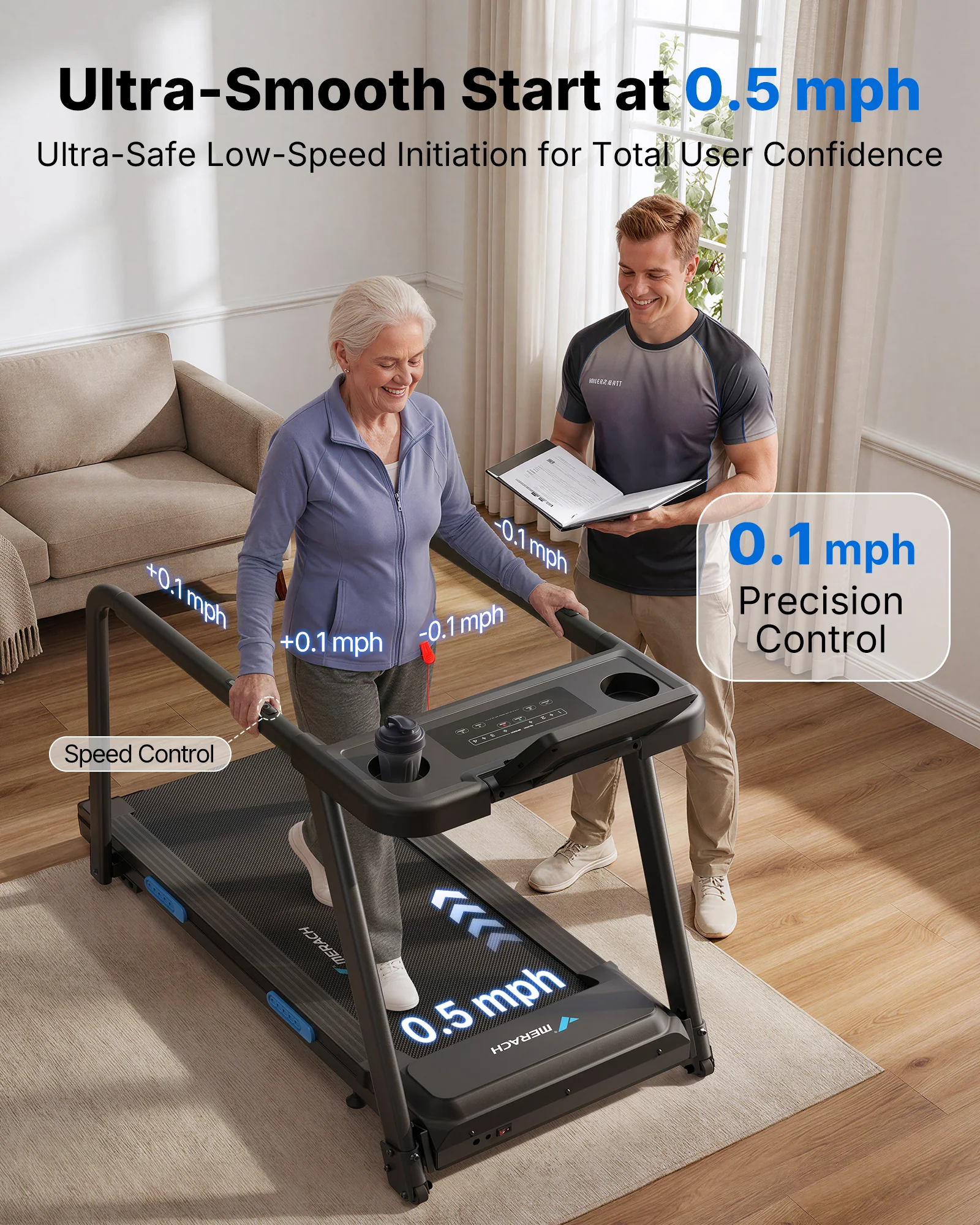 T12 Treadmills for Seniors with Handles - Image 7