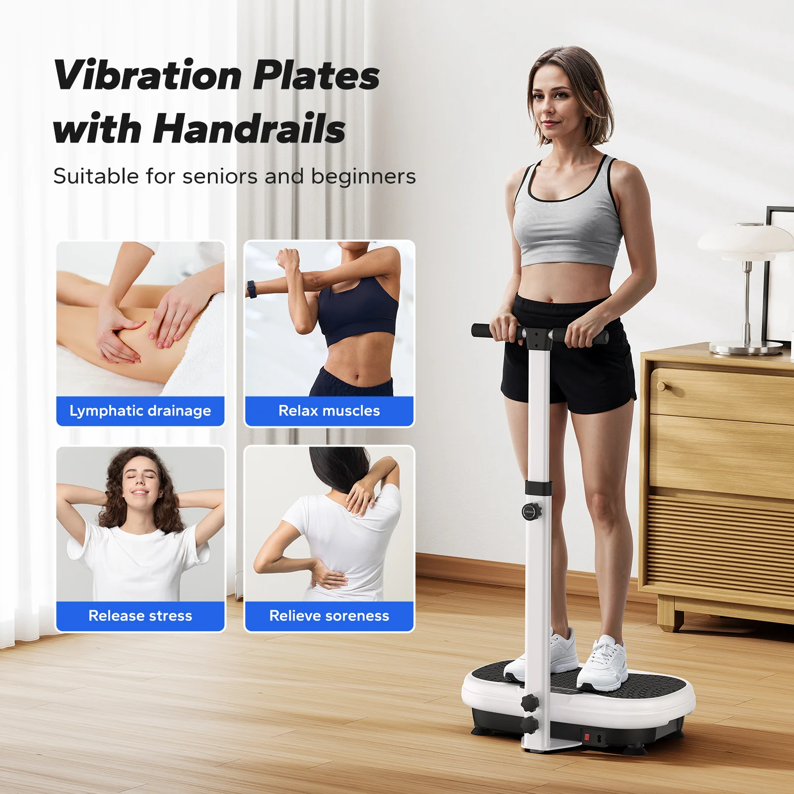 V44 Handrail Standing Vibration Plate - Image 2